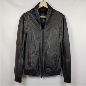 ALL SAINTS Mens XS Leather Jacket